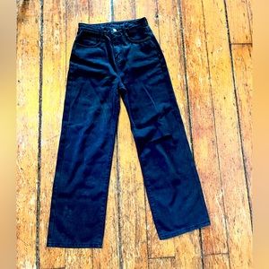 High waisted black jeans